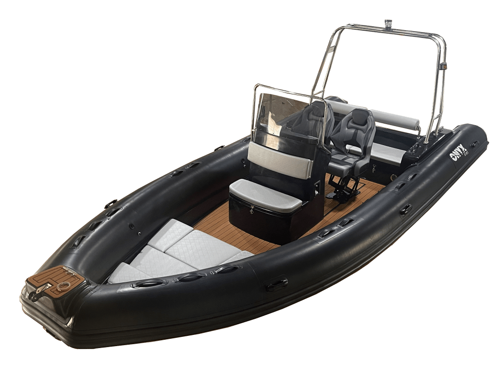 Onyx Ribs 6.8m offering fully loaded with amazing tech including suspension seats EVA flooring hydraulic steering, fresh water shower, 9" Garmin navigation system, VHF, Stereo system and speakers.